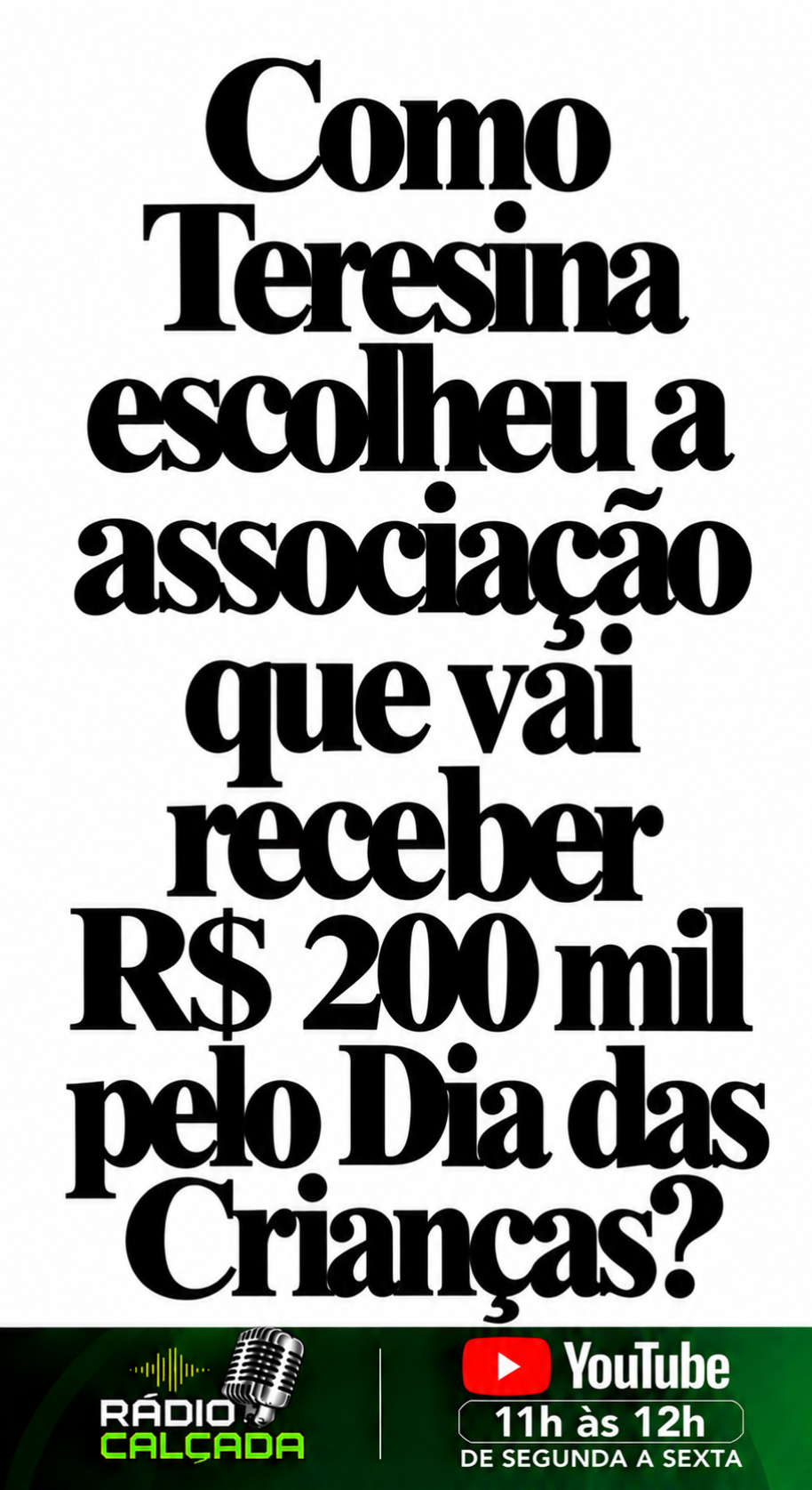 Como Teresina Escolheu a Associação Infantil Como Teresina Escolheu a Associação Infantil
