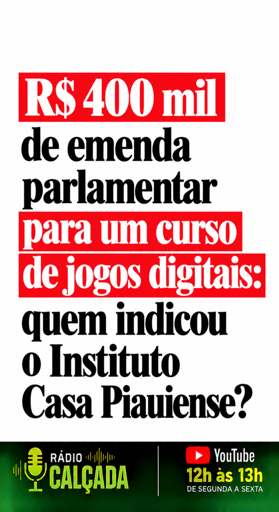 Emenda Parlamentar em Debate