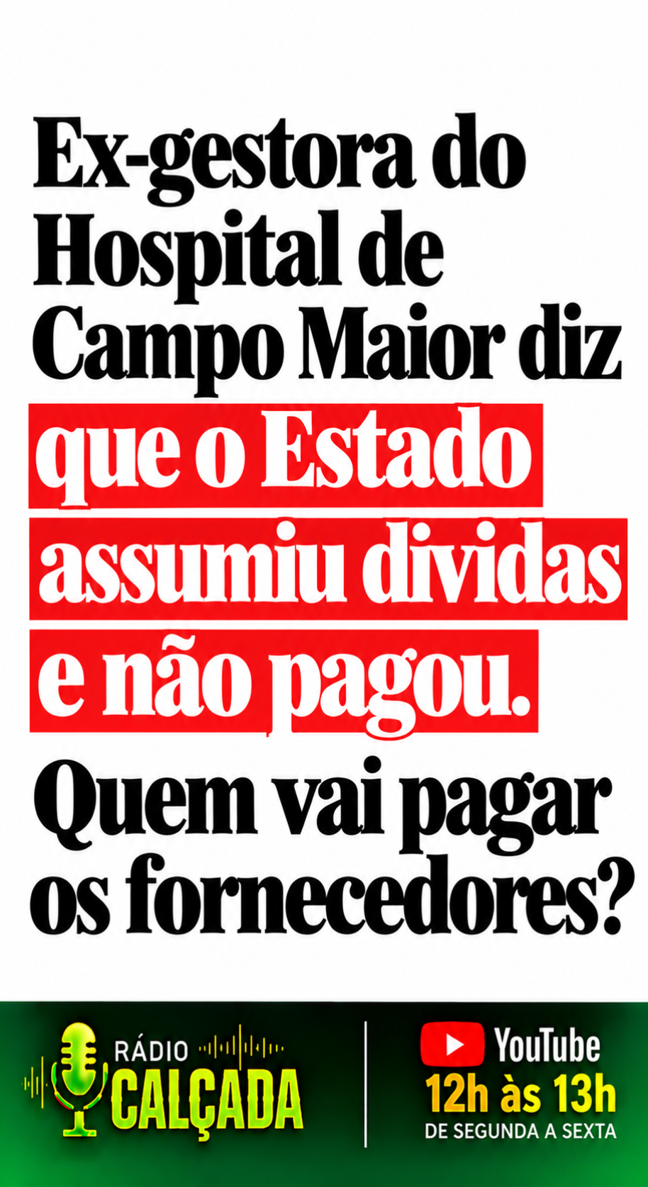 Ex-gestora questiona dívidas do Estado