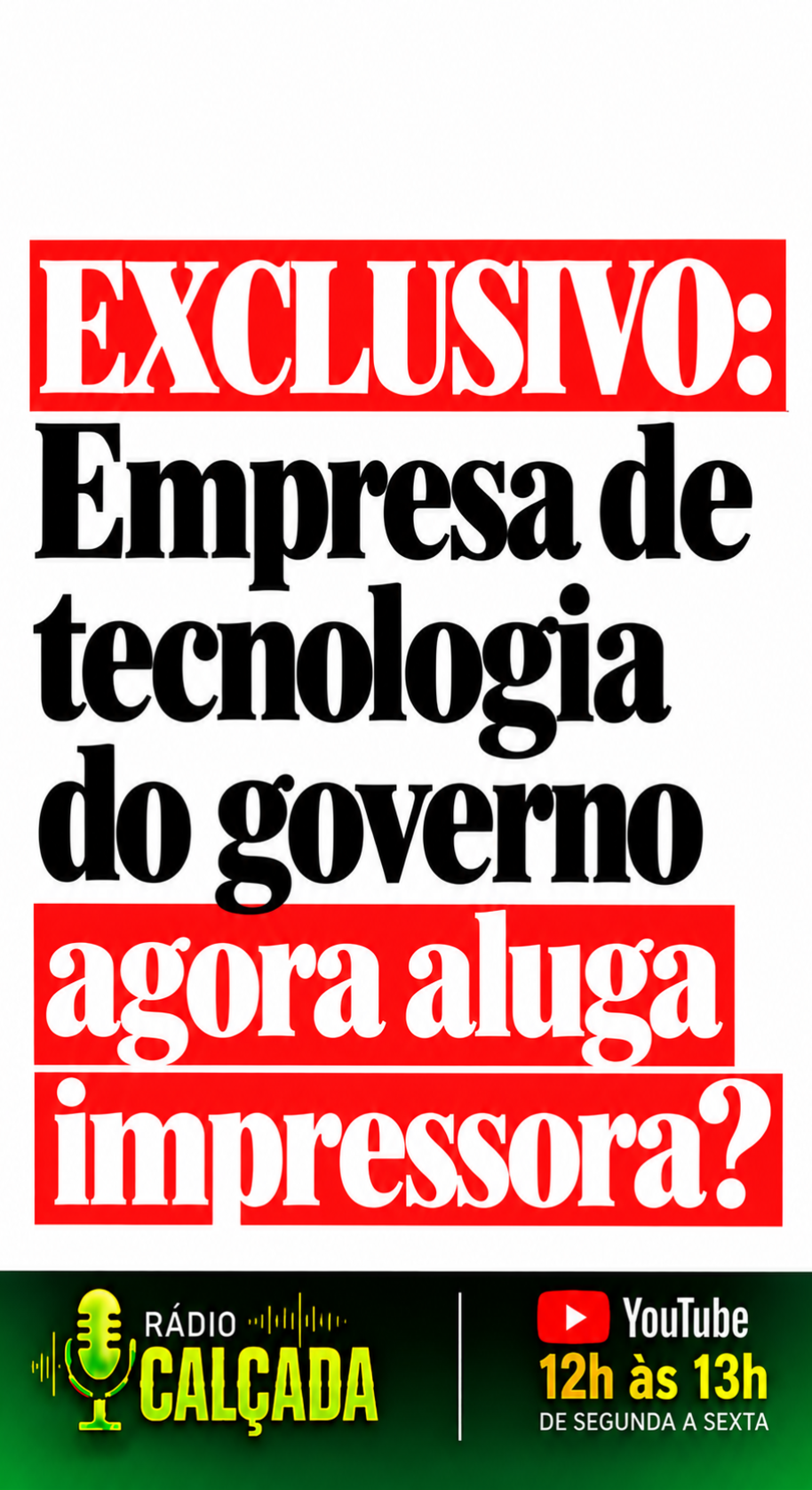 Manchete Exclusiva_ Tecnologia Governamental em Debate