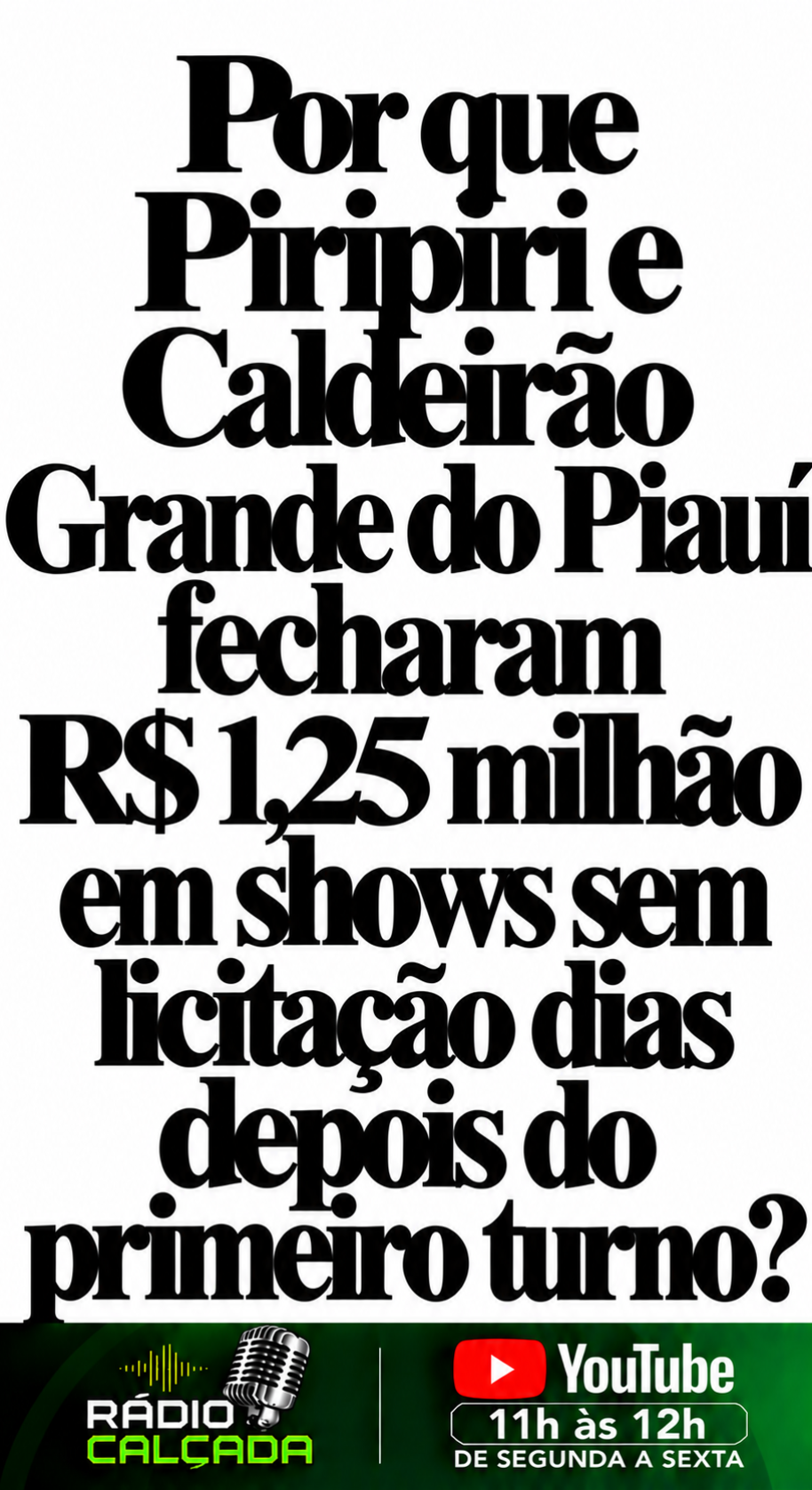 Manchete sobre contratos sem licitação Manchete sobre contratos sem licitação