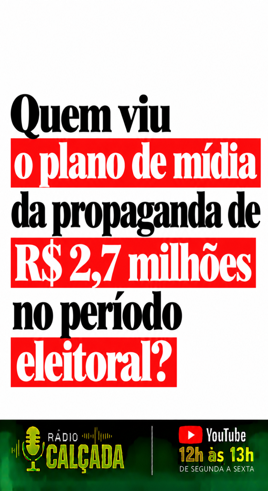 Plano de Mídia Eleitoral em Destaque