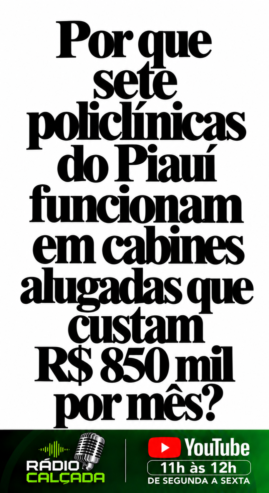 Por que as policlínicas custam R$ 850 mil_ Por que as policlínicas custam R$ 850 mil_