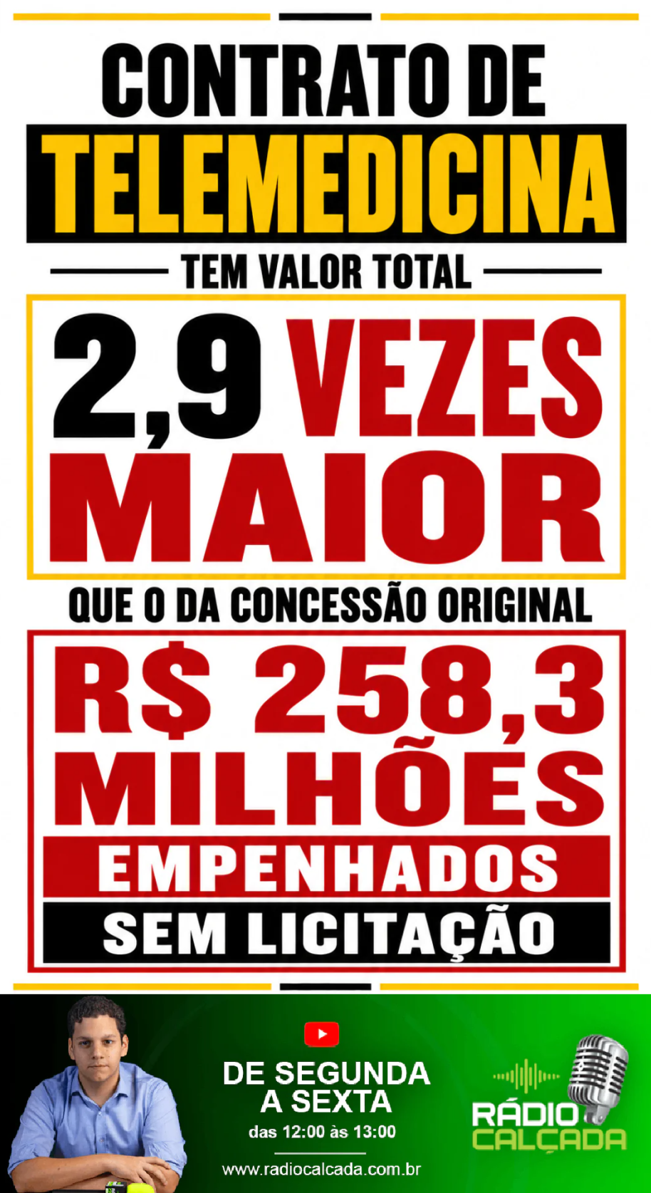 contrato-de-telemedicina-tem-valor-total-29-vezes-maior-que-o-da-concessao-original-e-r-2583-milhoes-empenhados-sem-licitacao-story contrato-de-telemedicina-tem-valor-total-29-vezes-maior-que-o-da-concessao-original-e-r-2583-milhoes-empenhados-sem-licitacao-story