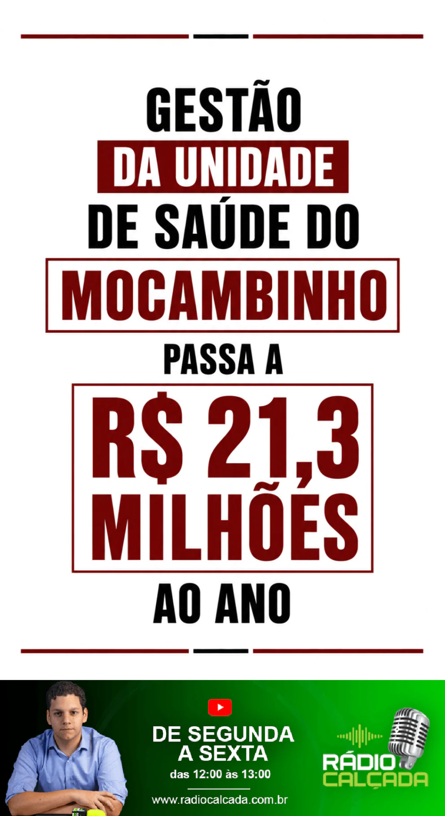 gestao-da-unidade-de-saude-do-mocambinho-passa-a-r-213-milhoes-ao-ano-story