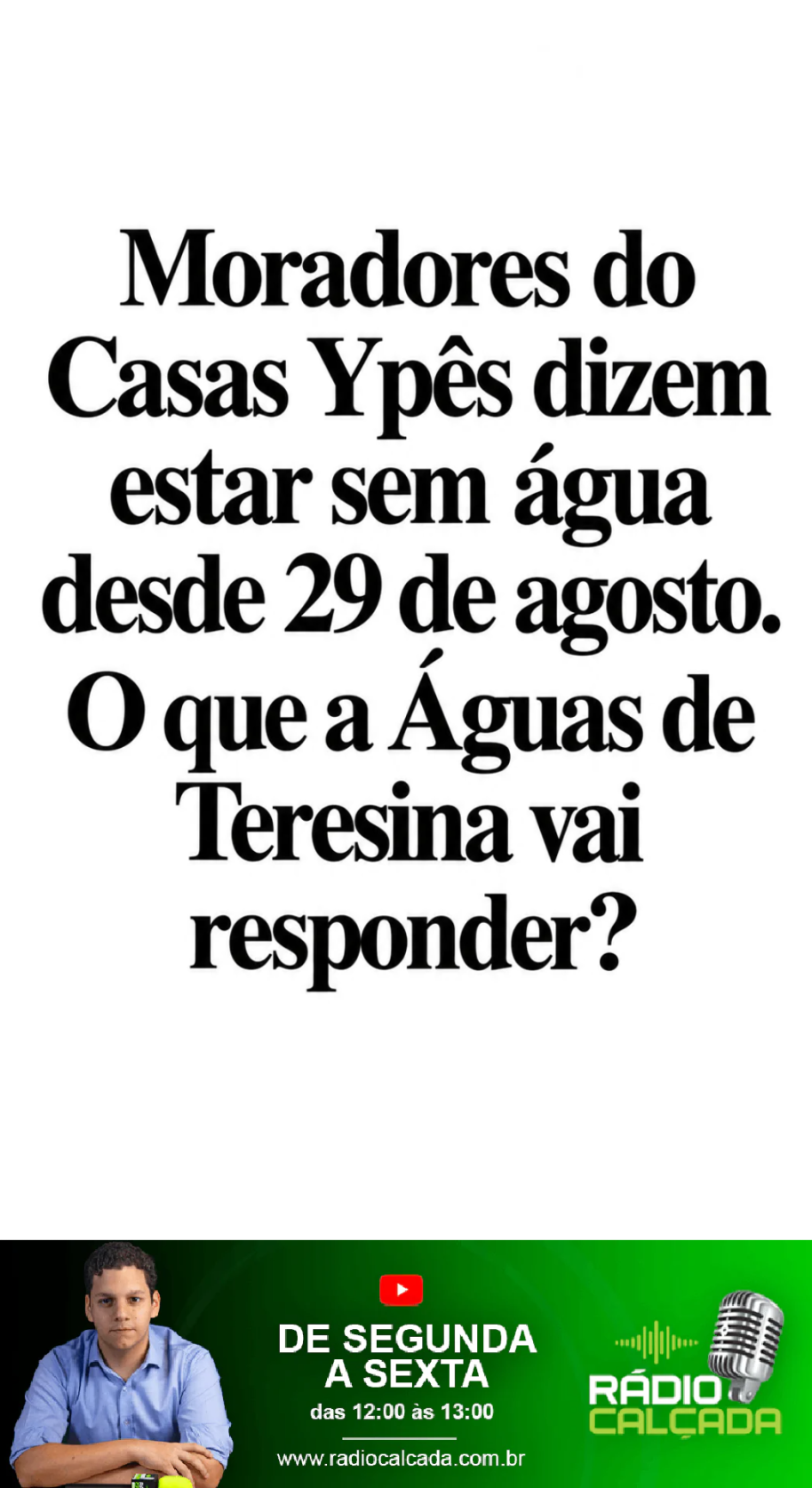 moradores-do-casas-ypes-dizem-estar-sem-agua-desde-29-de-agosto-o-que-a-aguas-de-teresina-vai-responder-story moradores-do-casas-ypes-dizem-estar-sem-agua-desde-29-de-agosto-o-que-a-aguas-de-teresina-vai-responder-story