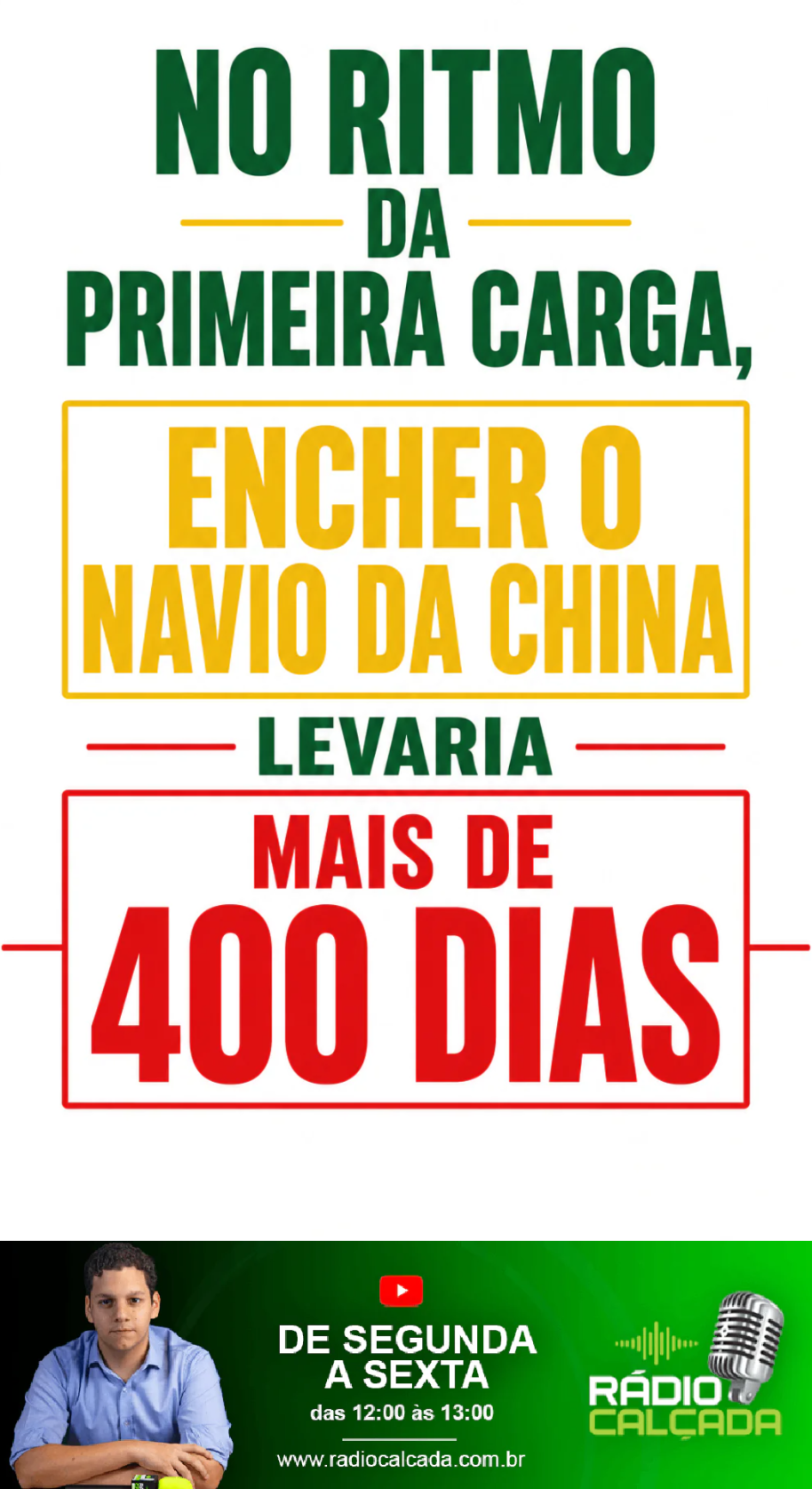 no-ritmo-da-primeira-carga-encher-o-navio-da-china-levaria-mais-de-400-dias-story no-ritmo-da-primeira-carga-encher-o-navio-da-china-levaria-mais-de-400-dias-story