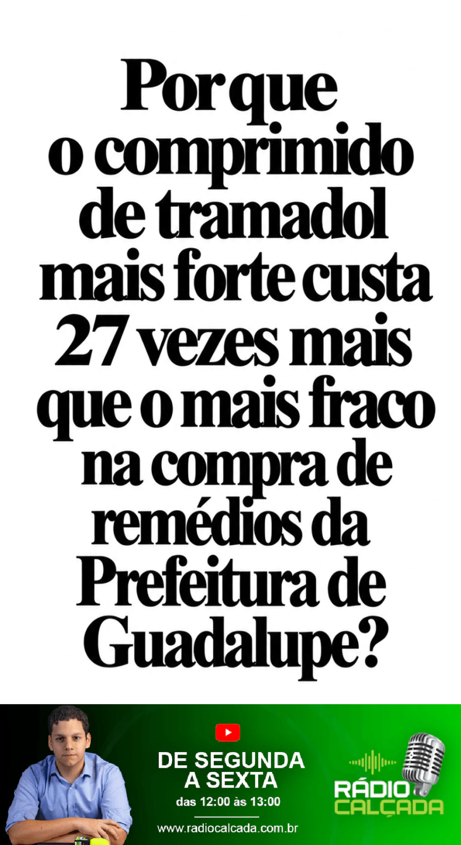 por-que-o-comprimido-de-tramadol-mais-forte-custa-27-vezes-mais-que-o-mais-fraco-na-compra-de-remedios-da-prefeitura-de-guadalupe-story por-que-o-comprimido-de-tramadol-mais-forte-custa-27-vezes-mais-que-o-mais-fraco-na-compra-de-remedios-da-prefeitura-de-guadalupe-story
