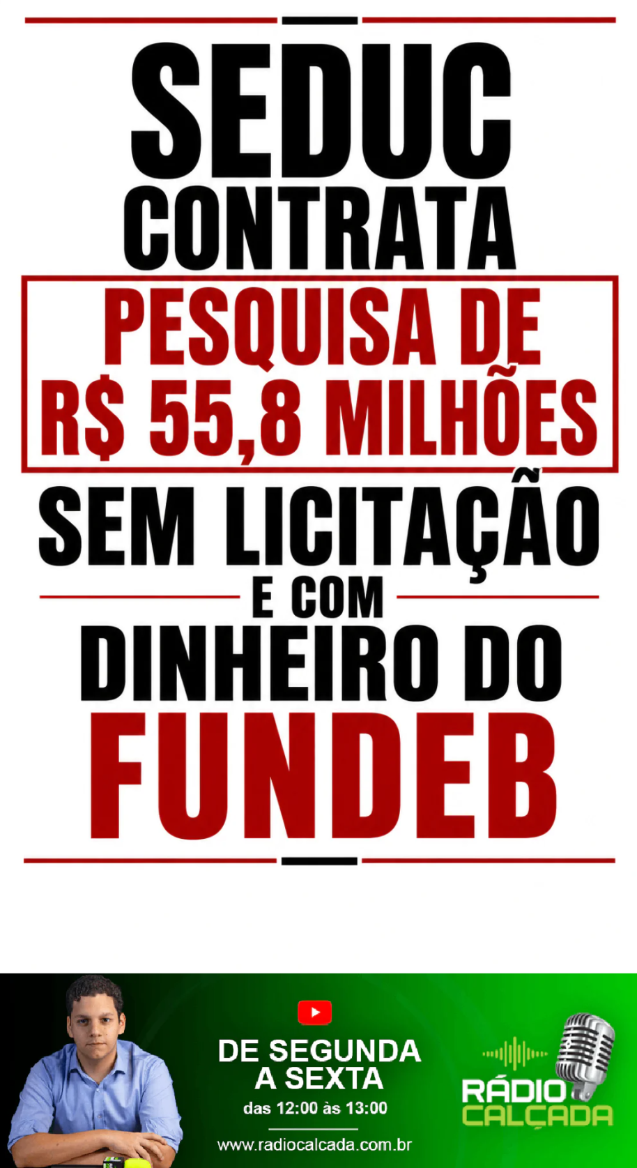 seduc-contrata-pesquisa-de-r-558-milhoes-sem-licitacao-e-com-dinheiro-do-fundeb-story seduc-contrata-pesquisa-de-r-558-milhoes-sem-licitacao-e-com-dinheiro-do-fundeb-story